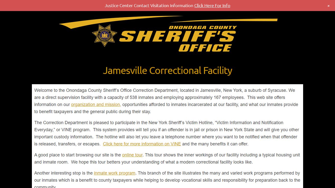 Jamesville Correctional Facility - Onondaga County Sheriff's Office