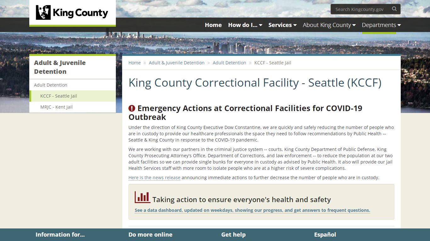 King County Correctional Facility - Seattle (KCCF) - King County